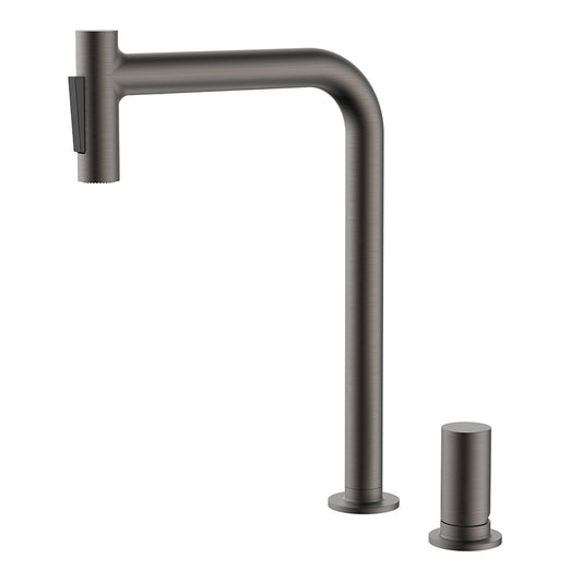 DALARNA 2-HOLE KITCHEN MIXER W/ PULL OUT SHOWER-DAL-1257