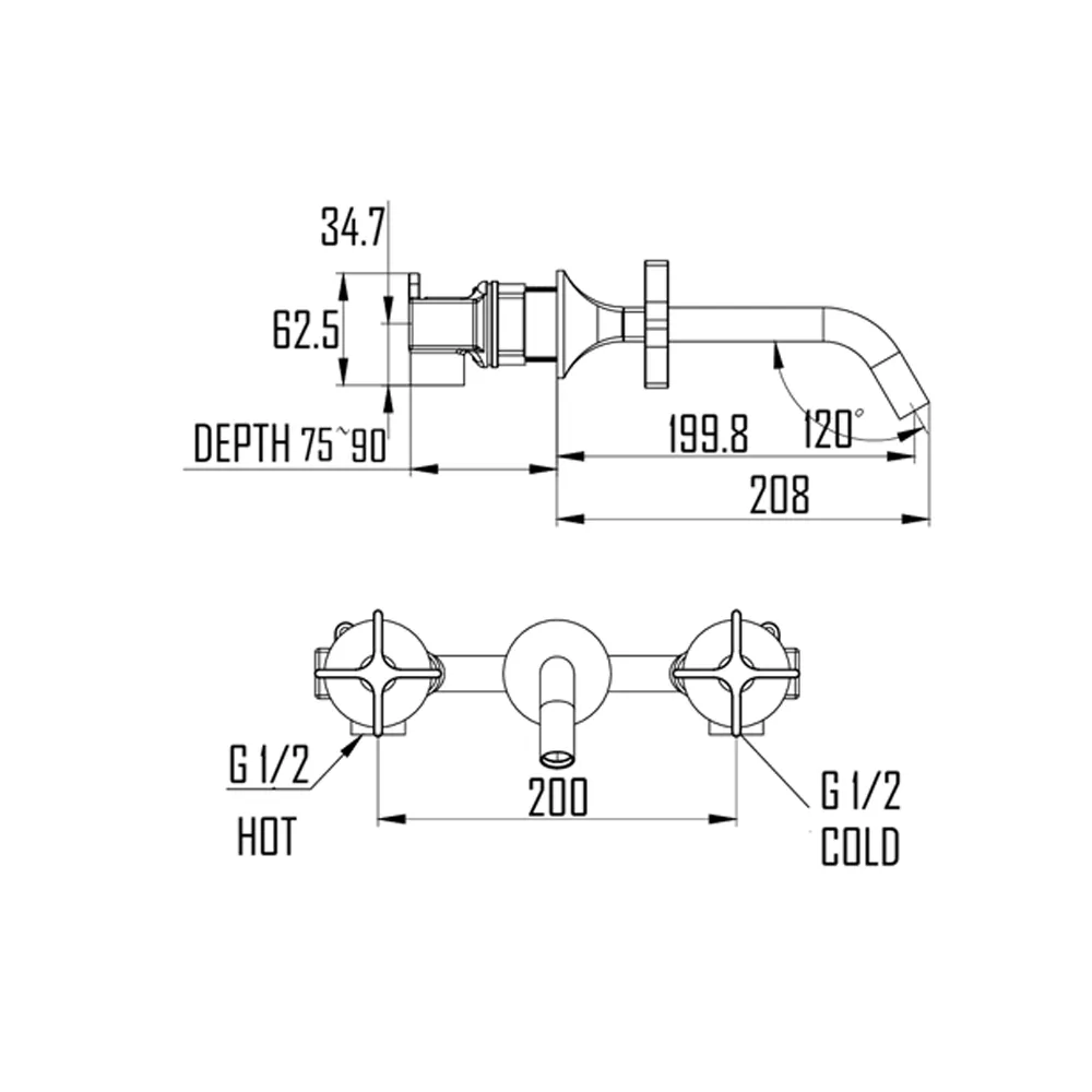 ÖSTRA BASIN FAUCET-ST-204