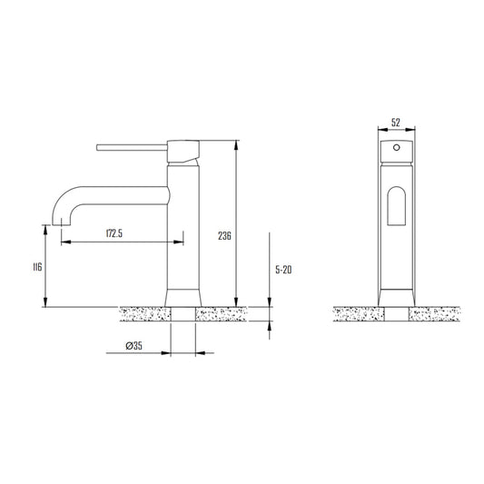 TENSTA BASIN FAUCET-TEN-6009