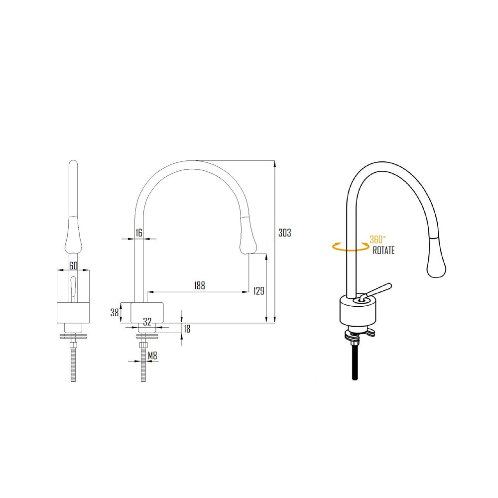 TROSA BASIN FAUCET-TRO-0101