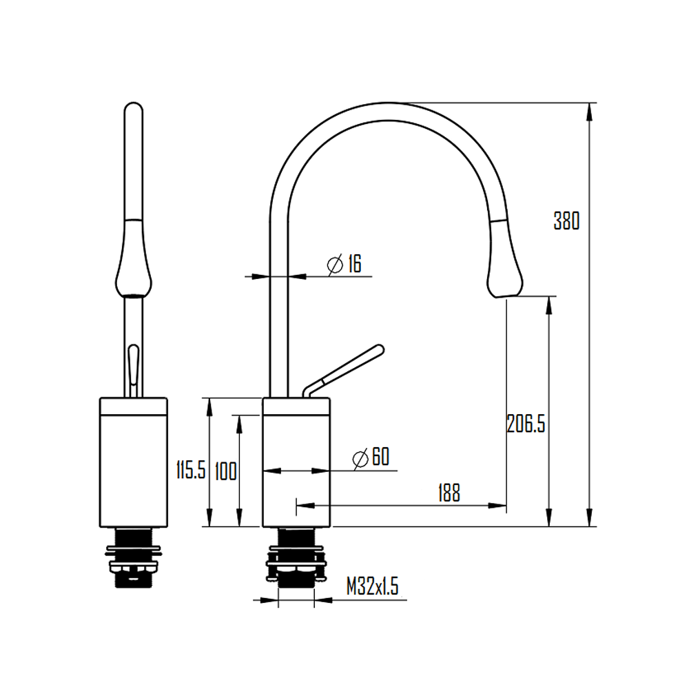TROSA BASIN FAUCET-TRO-0202