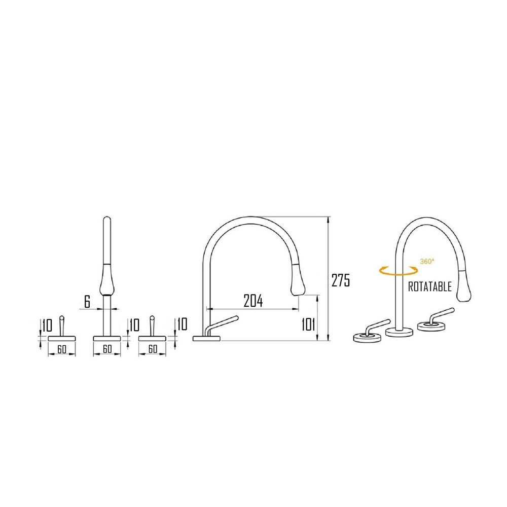 TROSA BASIN FAUCET-TRO-0404