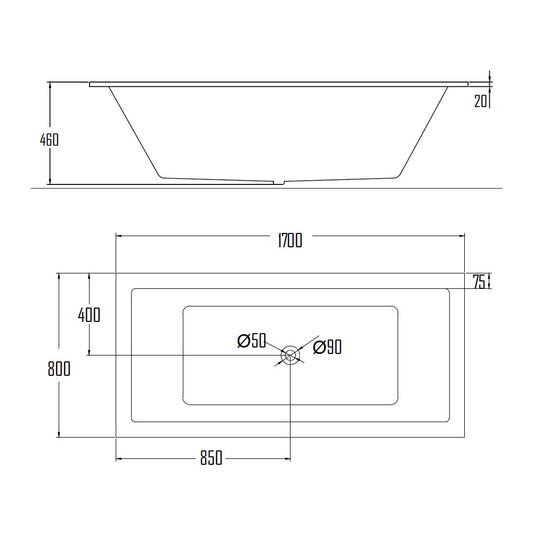AMAL BATHTUB-AMA305-1700