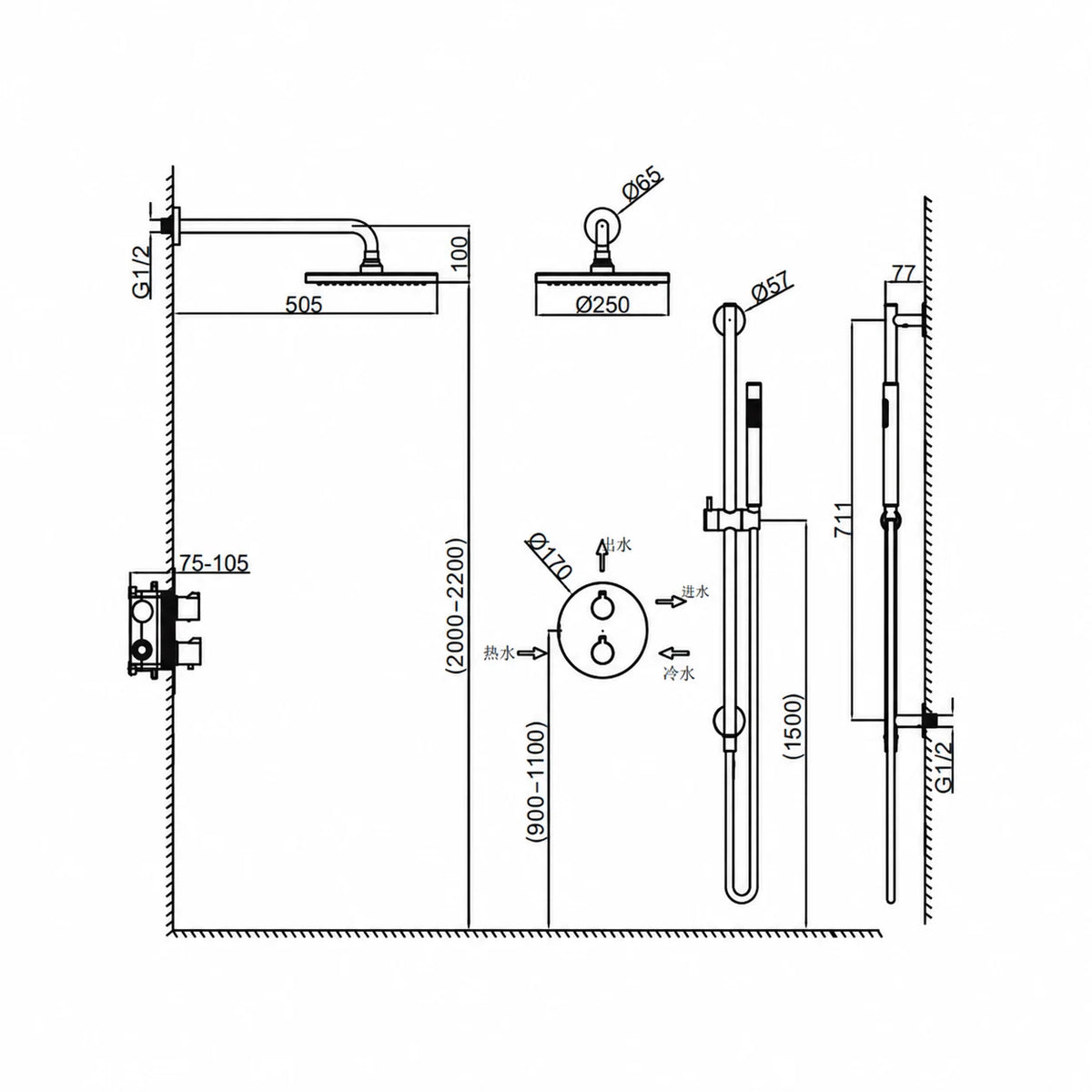 KALMAR SHOWER-KAL-513