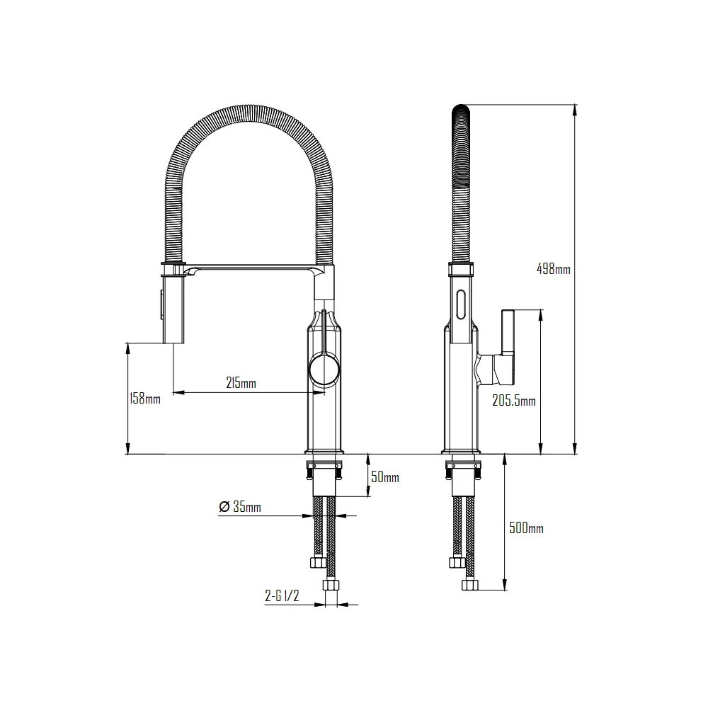 AFTON KITCHEN MIXER W/ SWIVEL SPOUT-AFT-374