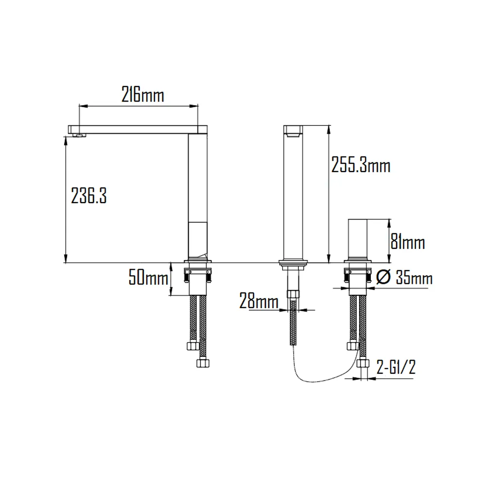 GOTLAND 2-HOLE KITCHEN MIXER-GOT-B377