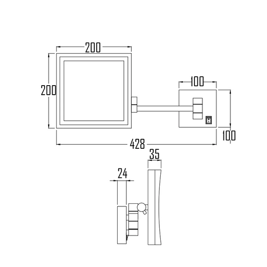 JADE MAGNIFYING MIROR-JAD-721
