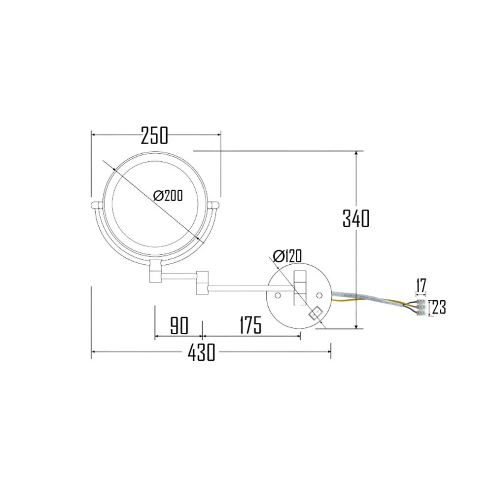 MAGNOLIA ROUND MAGNIFYING MIROR-MAG-720