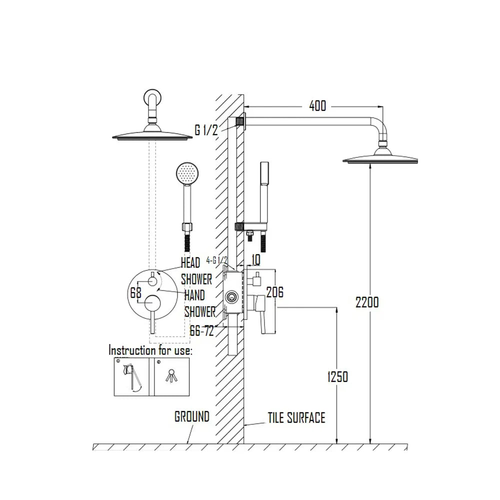 VISBY SHOWER-VIS-2052