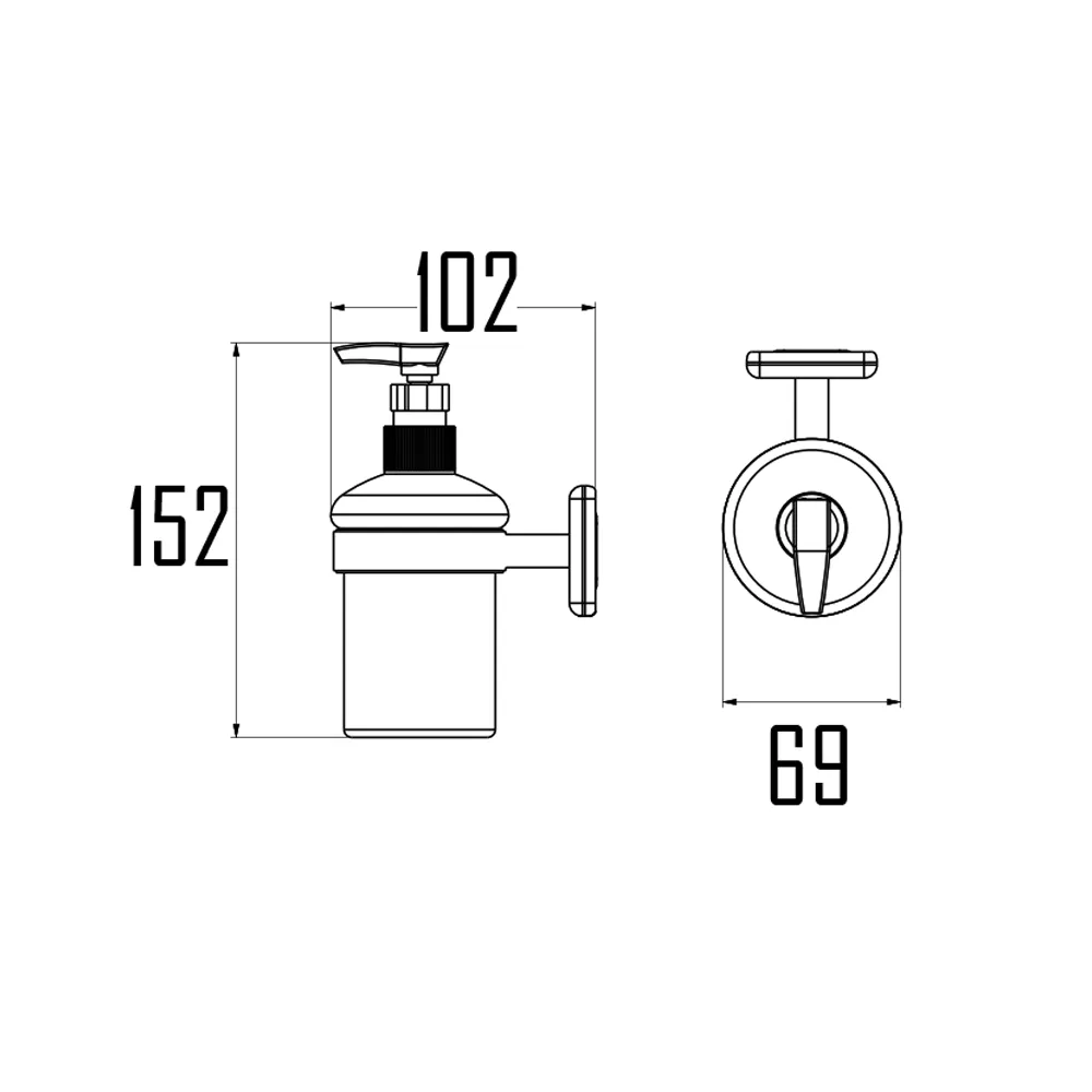 NORRMALM SOAP DISPENCER W/HOLDER-NOR-768