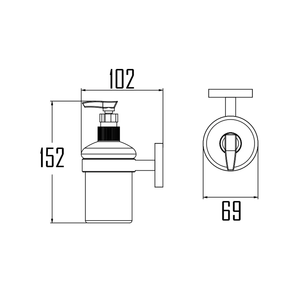 GAMLA SOAP DISPENCER W/HOLDER-GAM-707