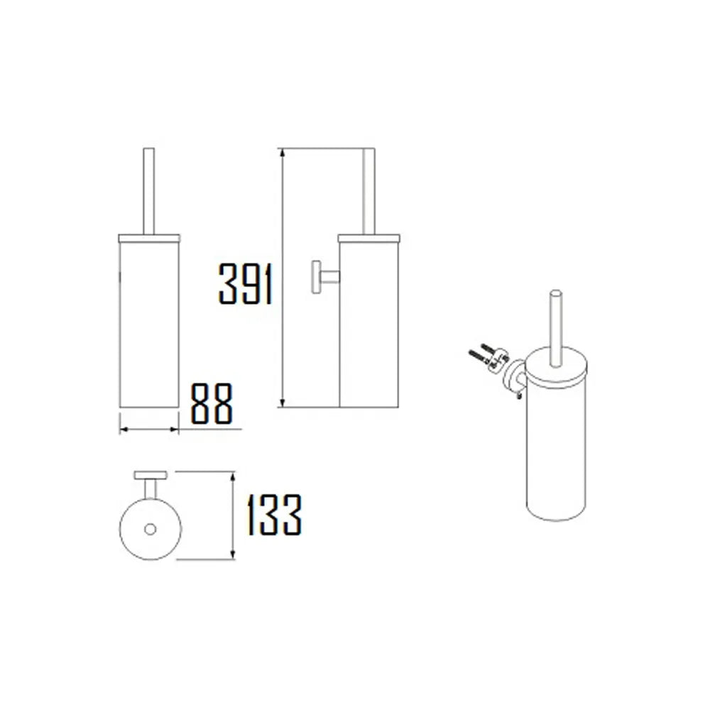 VISBY TOILET BRUSH-VIS-BRUSH01