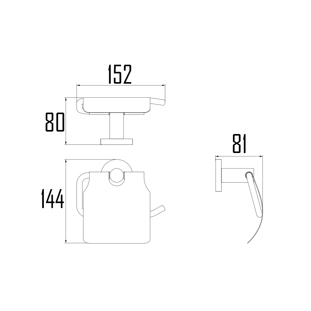 VISBY TOILET ROLL HOLDER-VIS-608