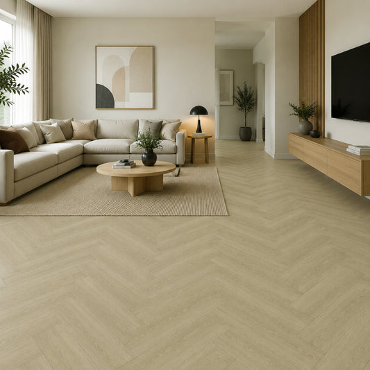 SPC Flooring Voss Sage Mist Oak (Herringbon)