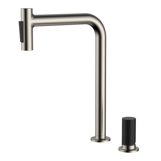 DALARNA 2-HOLE KITCHEN MIXER W/ PULL OUT SHOWER-DAL-1257