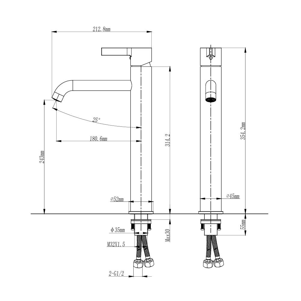 BROMMA BASIN FAUCET-BRO-912