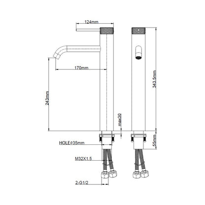 FARSTA BASIN FAUCET-FAR-H605