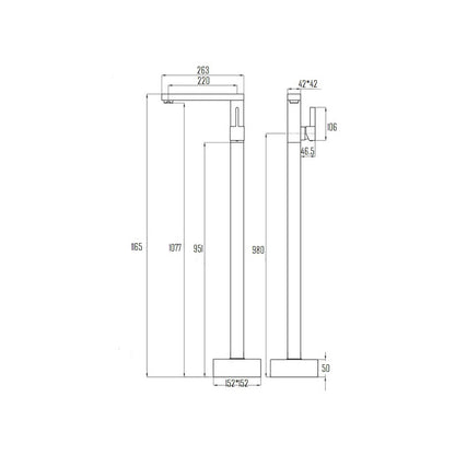 KIRUNA BATHTUB MIXER-KIR-5013