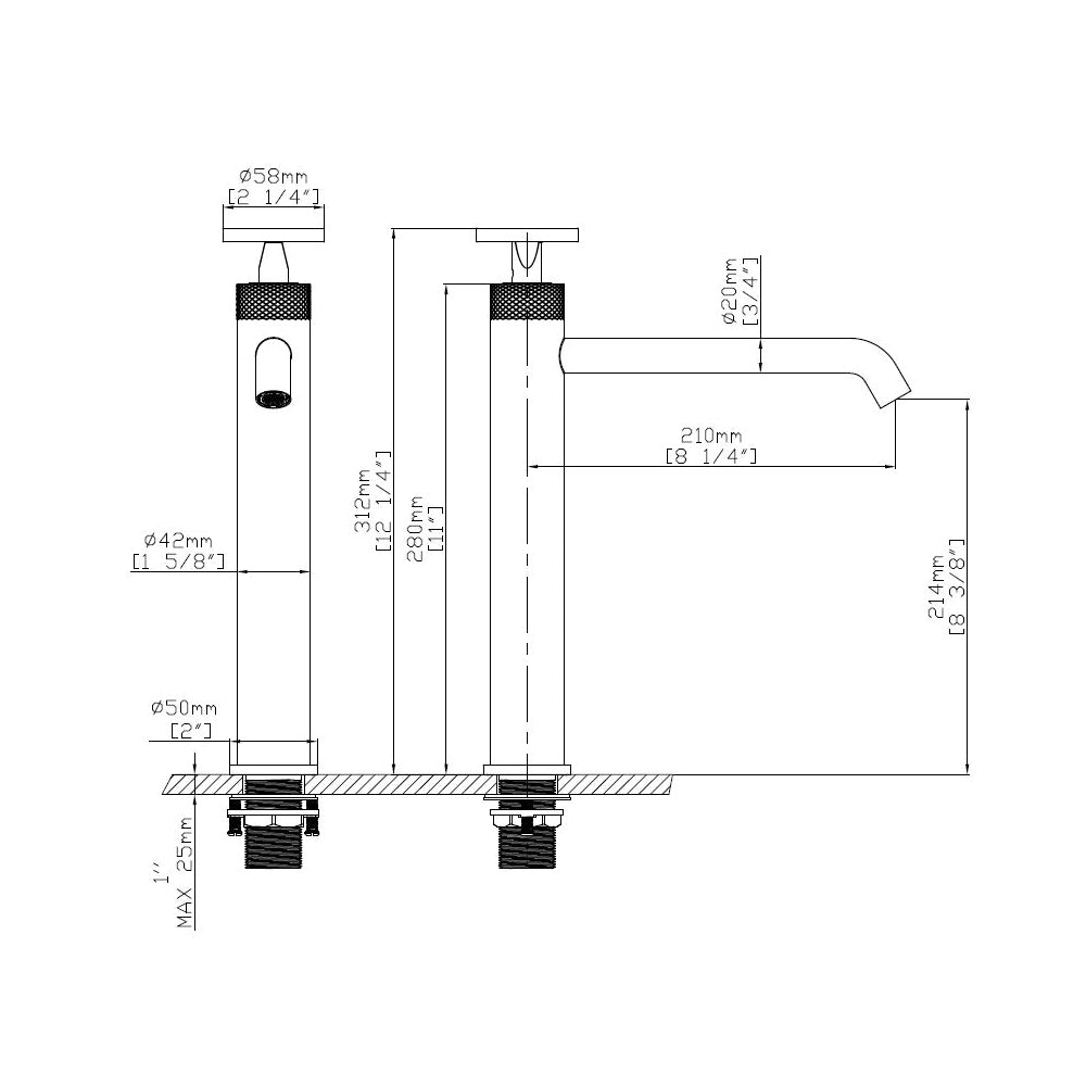 NASET BASIN FAUCET-NAS-882