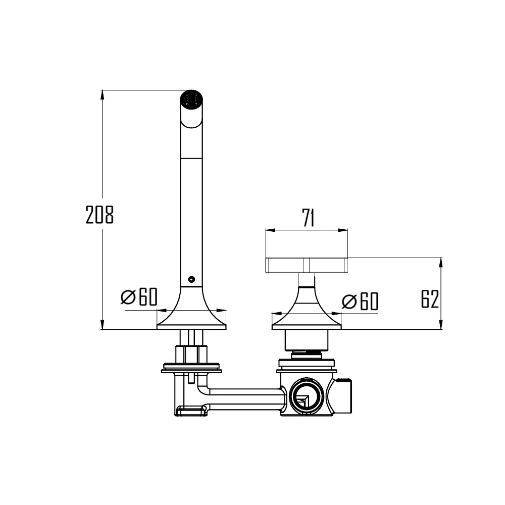 ÖSTRA BASIN FAUCET-OST-203