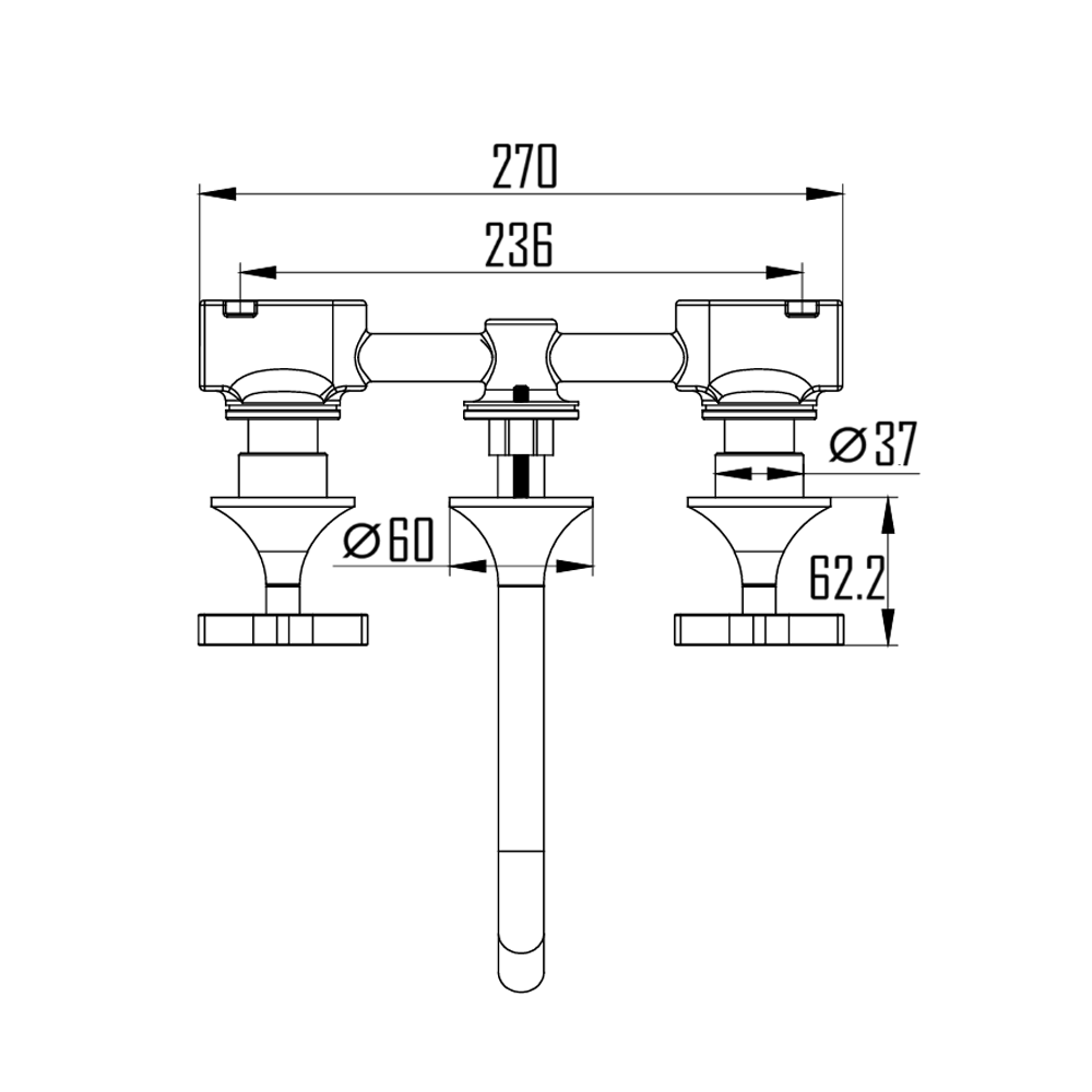 ÖSTRA BASIN FAUCET-ÖST-204