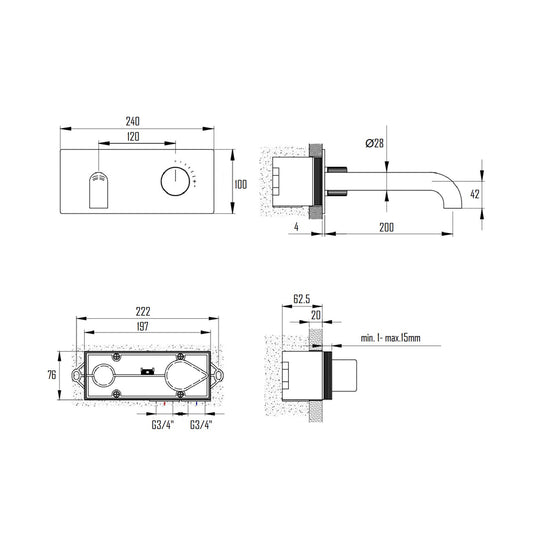 TENSTA BASIN FAUCET-TEN-6012