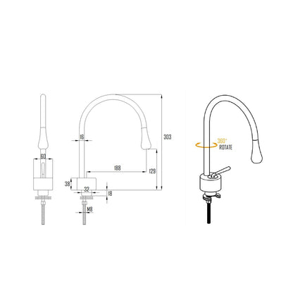 TROSA BASIN FAUCET-TRO-0101