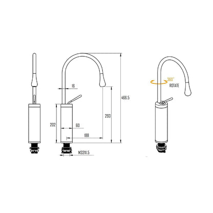 TROSA BASIN FAUCET-TRO-0303