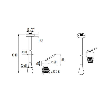 TROSA BASIN FAUCET-TRO-0707H1330