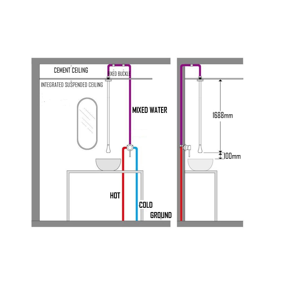 TROSA BASIN FAUCET-TRO-0707H1688WALL
