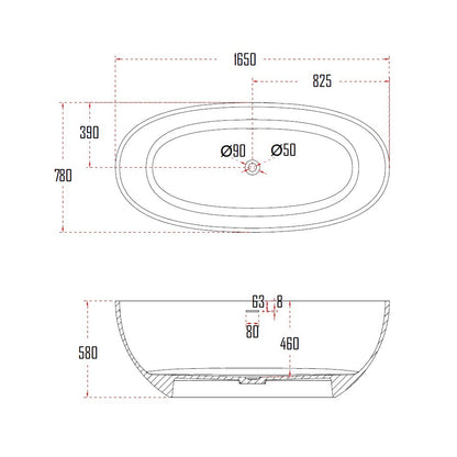 INOM BATHTUB-INO8807-1650