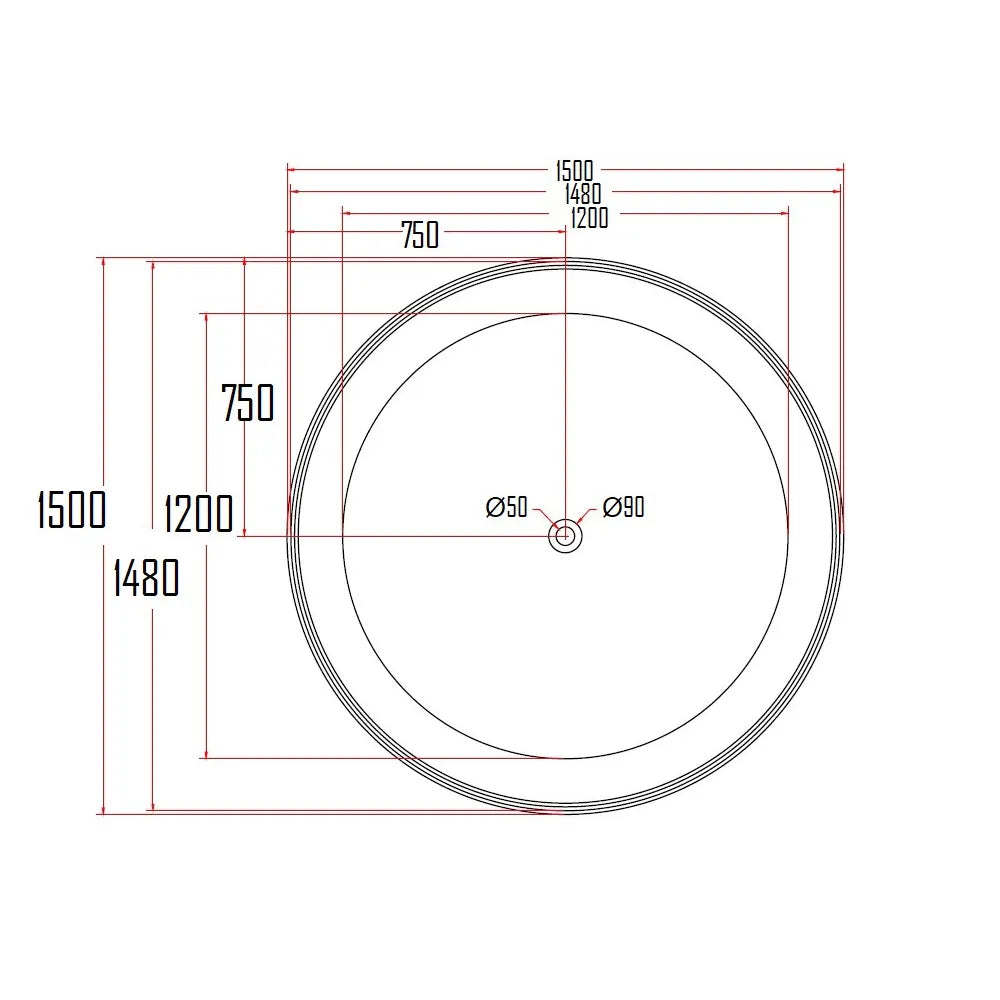 OLSK BATHTUB-OLS987-1500