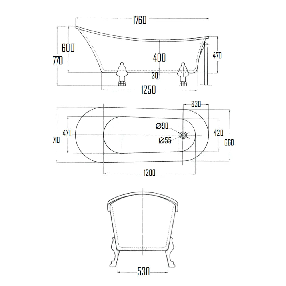 SKAR BATHTUB-SKA501-1760