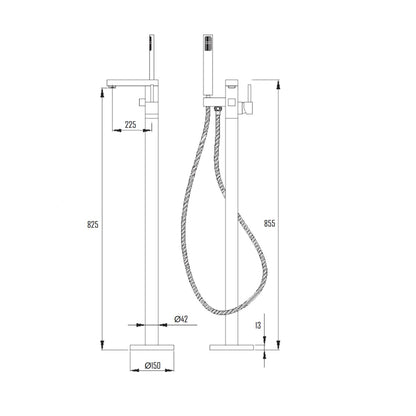 KIRUNA BATHTUB MIXER-KIR-5024