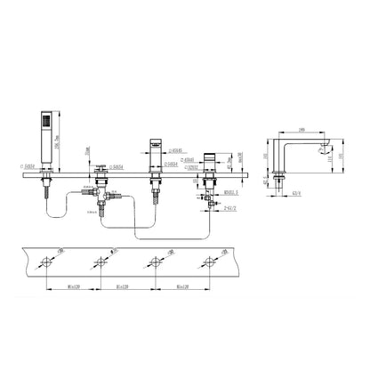 HARRISON BATHTUB MIXER-HAR-202