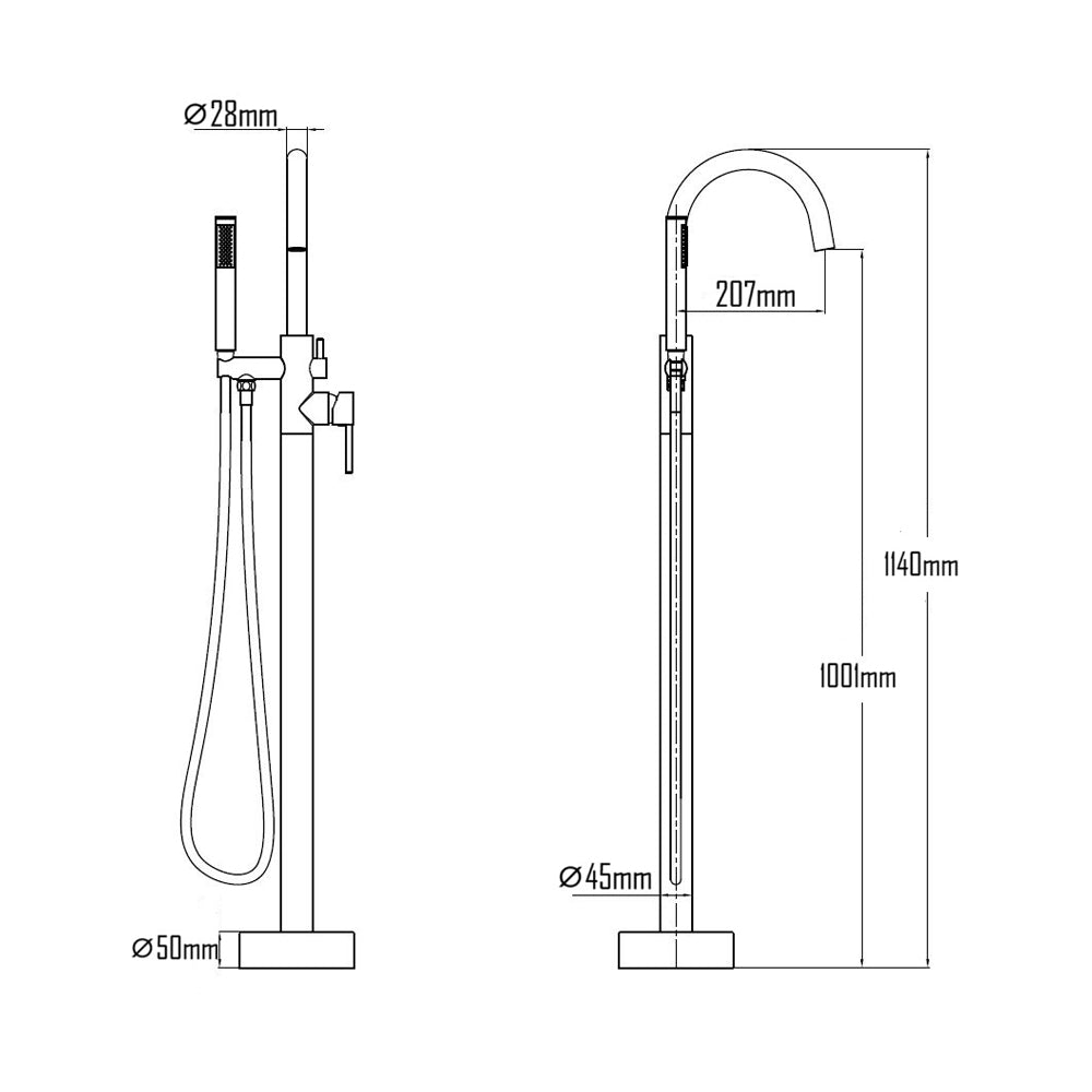 VARA BATHTUB MIXER-VAR-5039