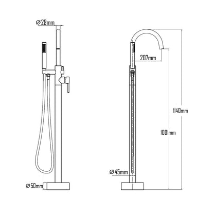 VARA BATHTUB MIXER-VAR-5039
