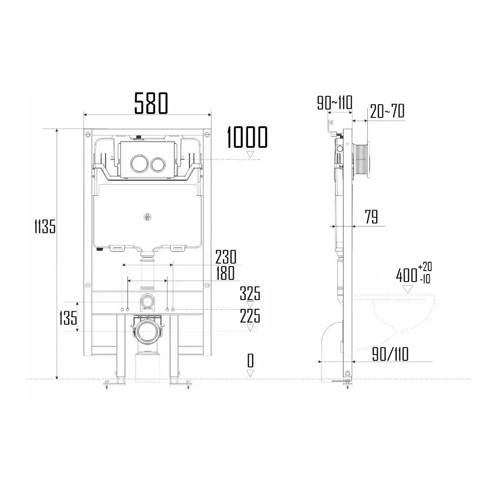 CONCEALED CISTERN-SVER-104CC