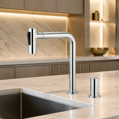DALARNA 2-HOLE KITCHEN MIXER W/ PULL OUT SHOWER-DAL-1257