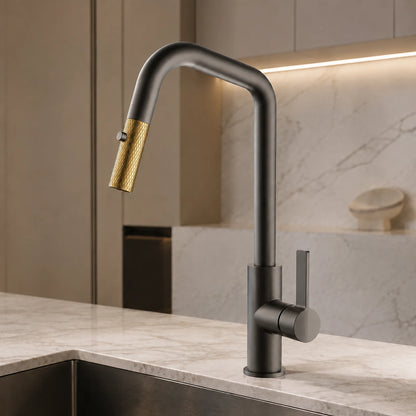 GOTHEN KITCHEN MIXER W/ PULL OUT SHOWER-GOT-292