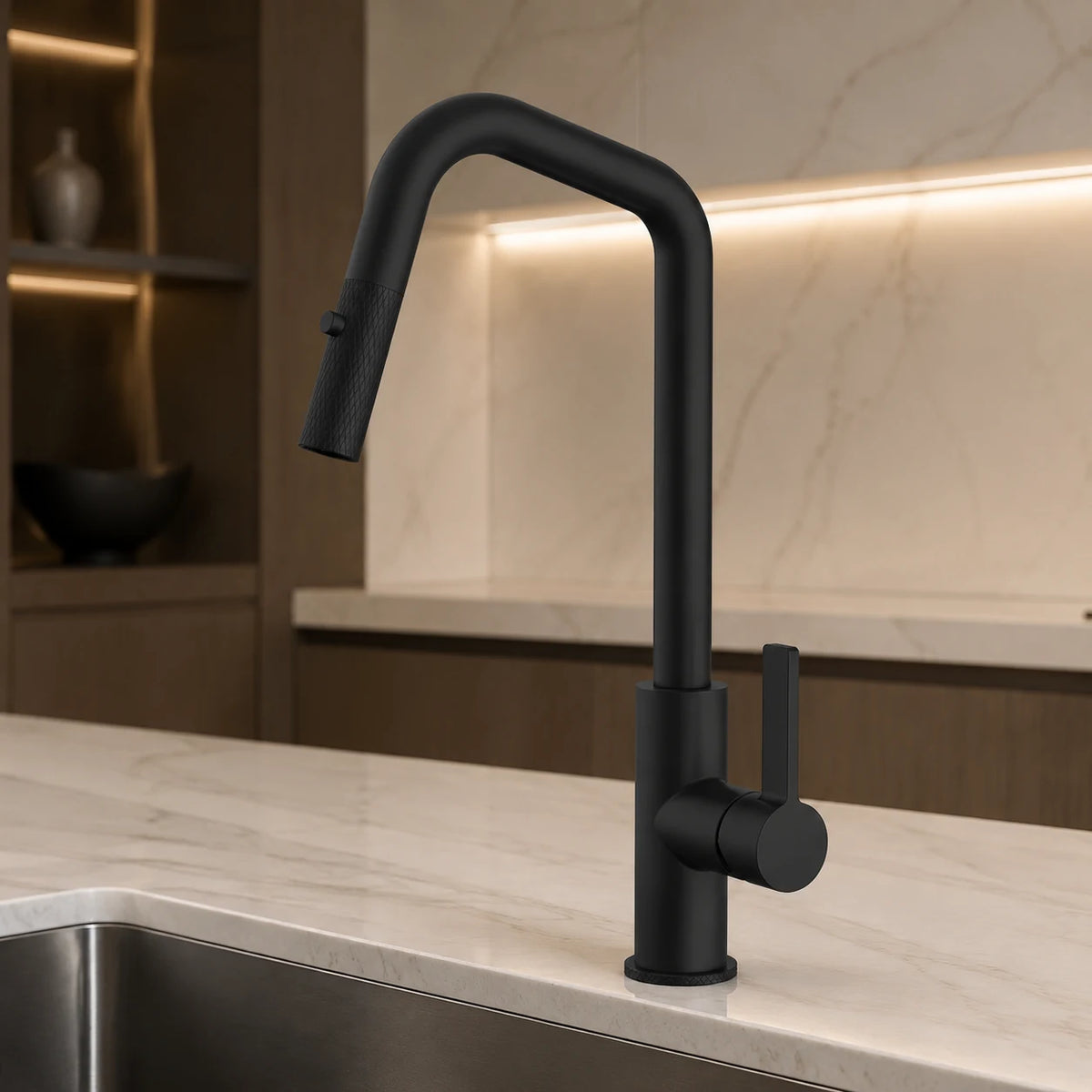 GOTHEN KITCHEN MIXER W/ PULL OUT SHOWER-GOT-292