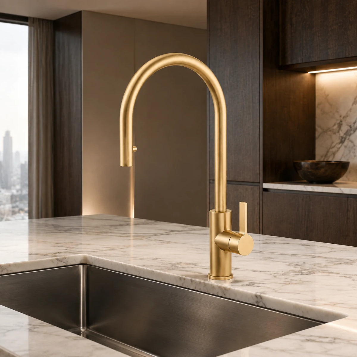 HALM KITCHEN MIXER W/ PULL OUT SHOWER-HAL-291