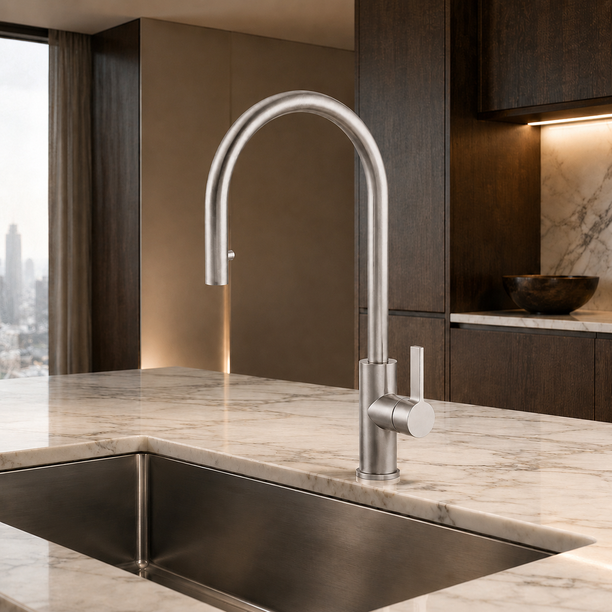 HALM KITCHEN MIXER W/ PULL OUT SHOWER-HAL-291
