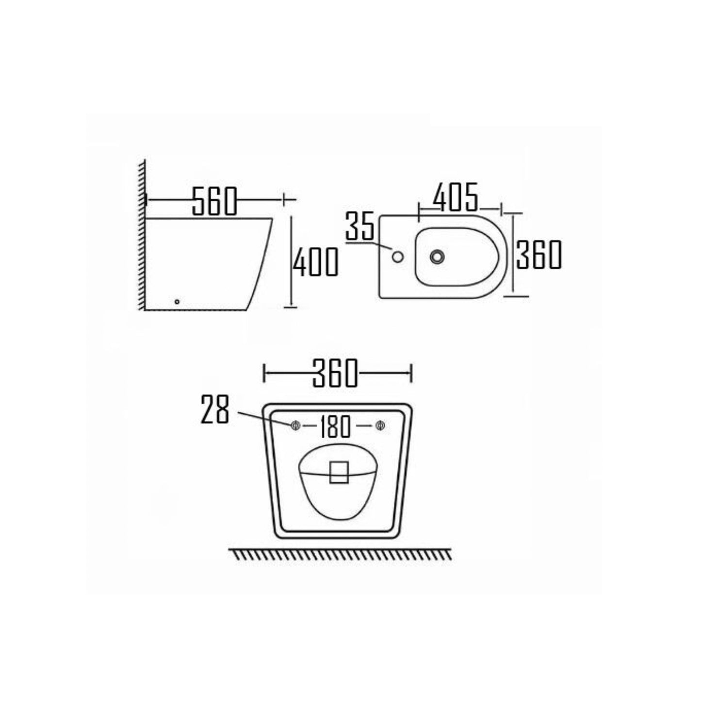 KARRA WALL HUNG BIDET-KAR-8007