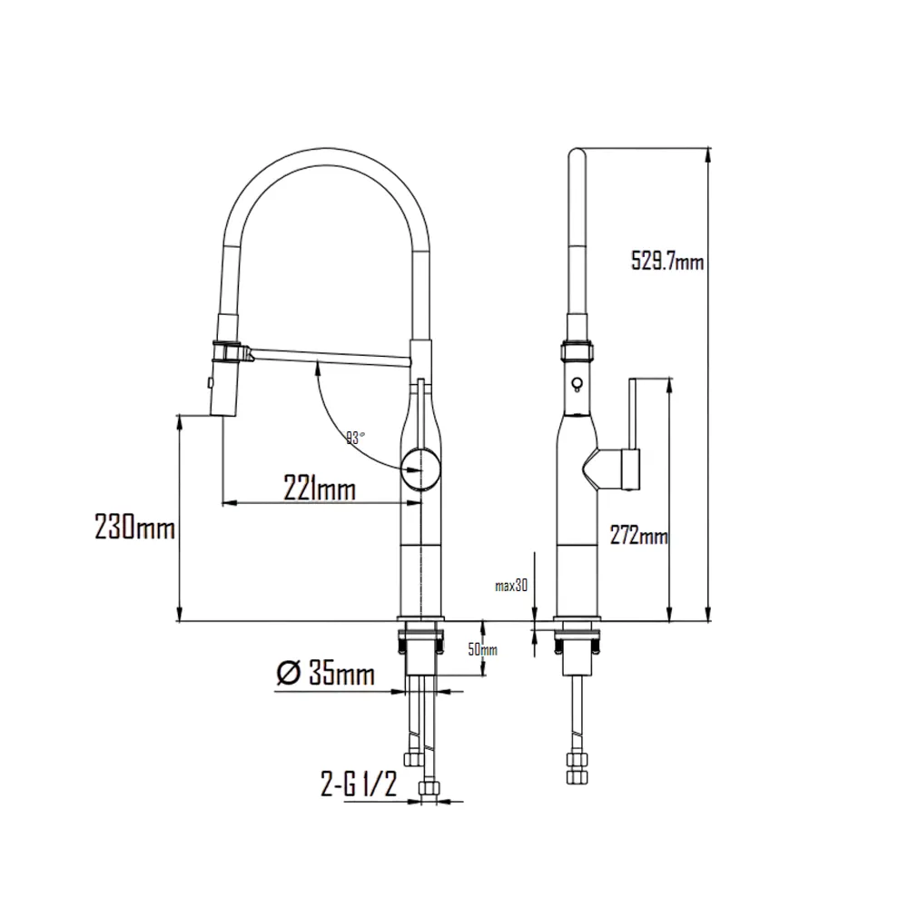 HALLAND KITCHEN MIXER-HAL-609