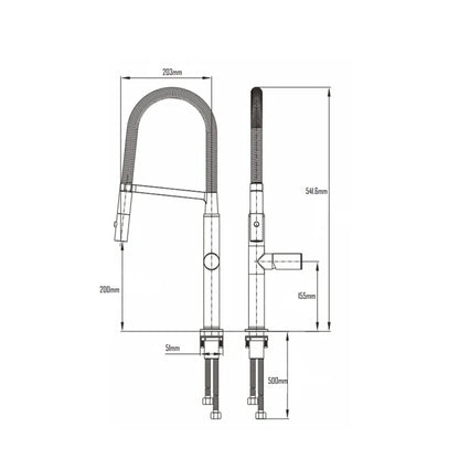 NORDAN KITCHEN MIXER W/ SWIVEL SPOUT-NOR-372