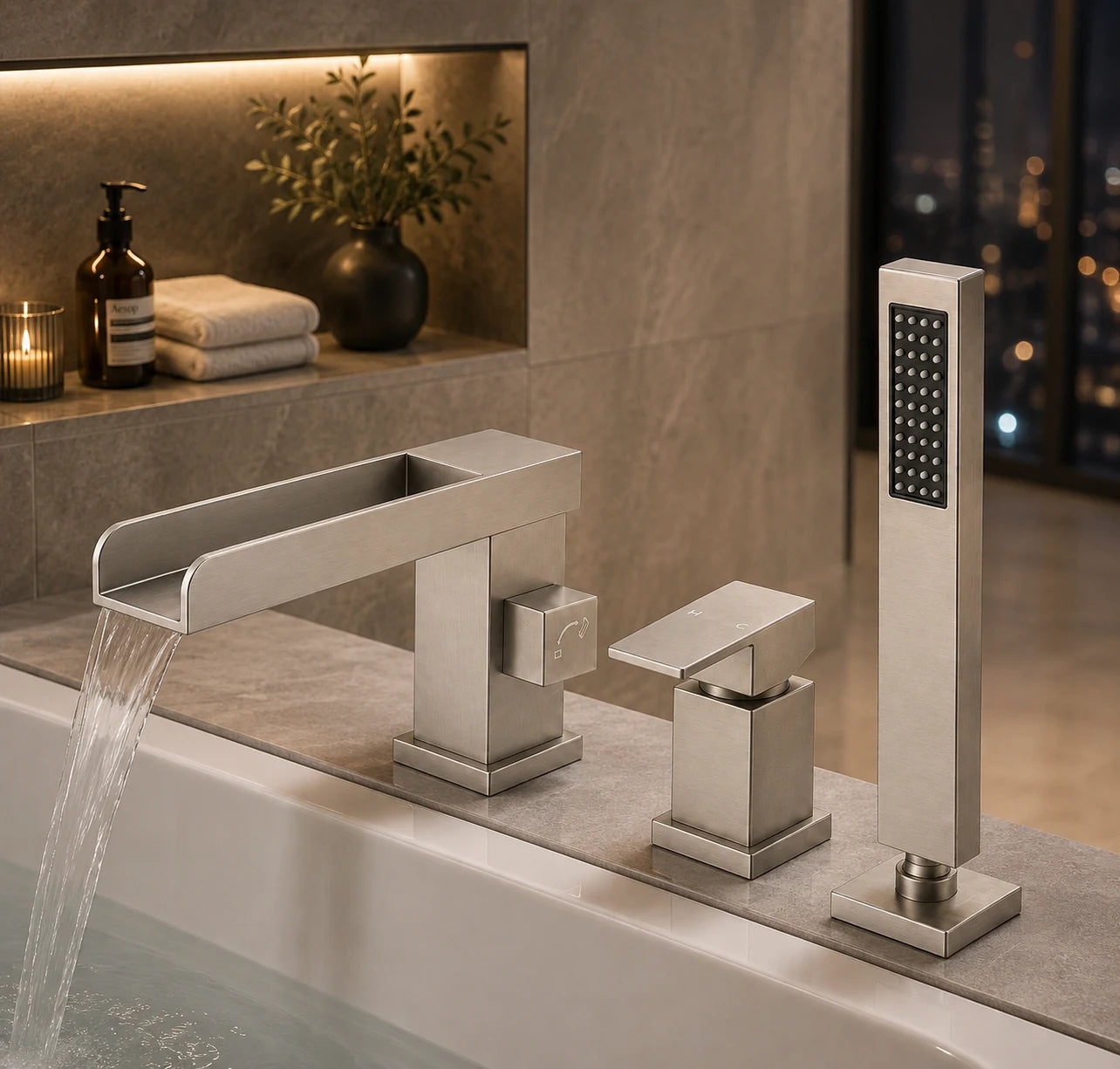 LUND WATERFALL BATHTUB MIXER-LUN-1013