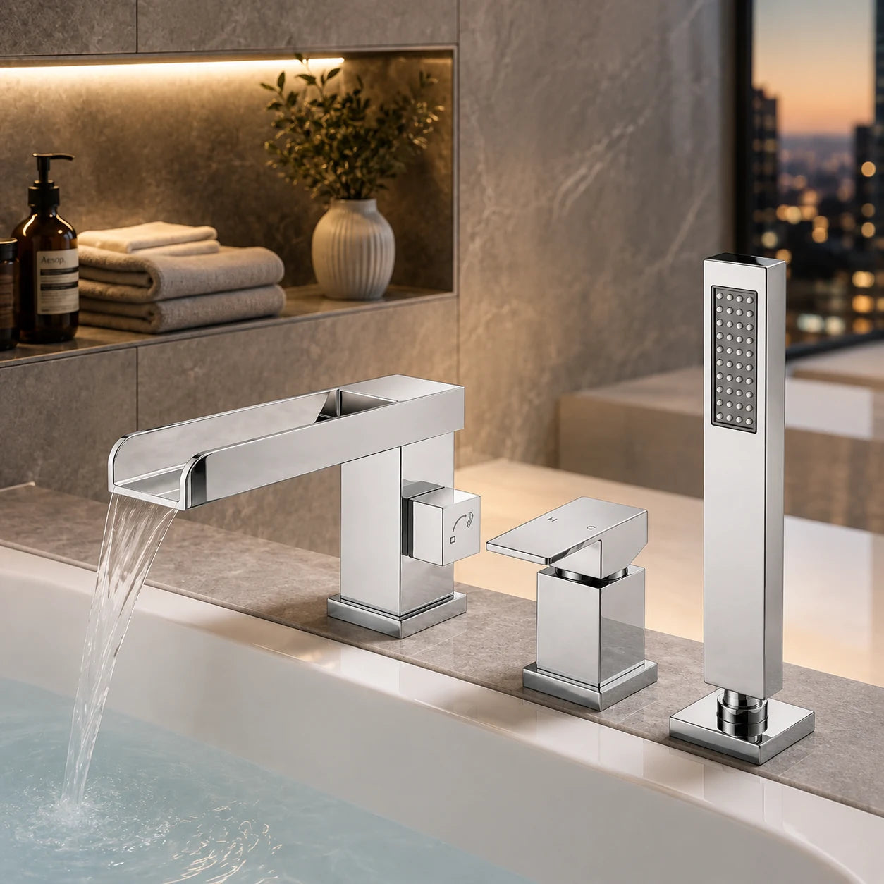 LUND WATERFALL BATHTUB MIXER-LUN-1013