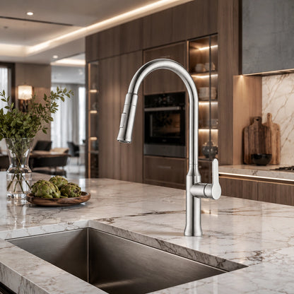 MARS KITCHEN MIXER W/PULL OUT SHOWER-MAR-238