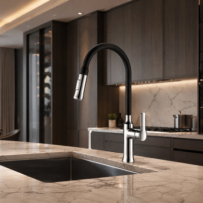 MARS KITCHEN MIXER W/PULL OUT SHOWER-MAR-238